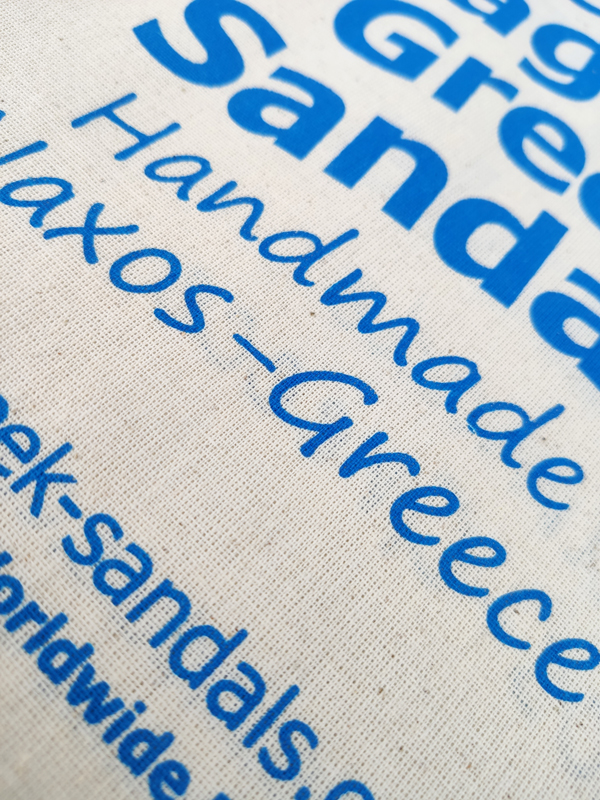 πάνινες υφασμάτινες τσάντες με τύπωμα - εκτύπωση